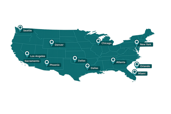 Zenix Leads coverage map