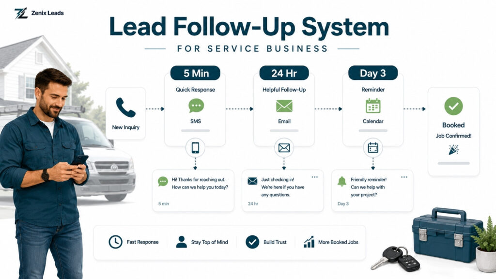 Lead follow up system for service business