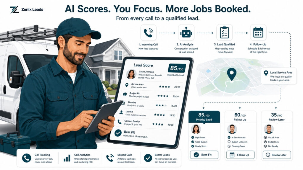 Analyzing leads and calls through AI