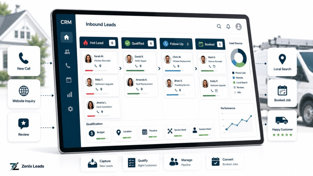 Managing leads effectively small business CRM dashboard